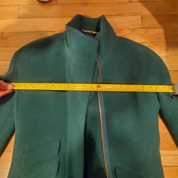 COPY - J. Crew Italian Stadium Cloth Cocoon Coat In Heather Forest - 0 - Picture 16 of 16